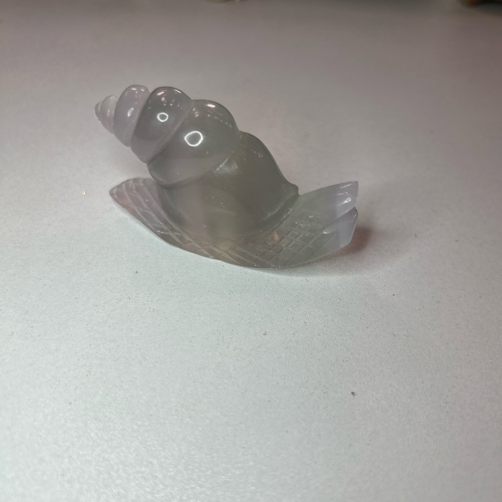 Elegant Glass Snail Figurine